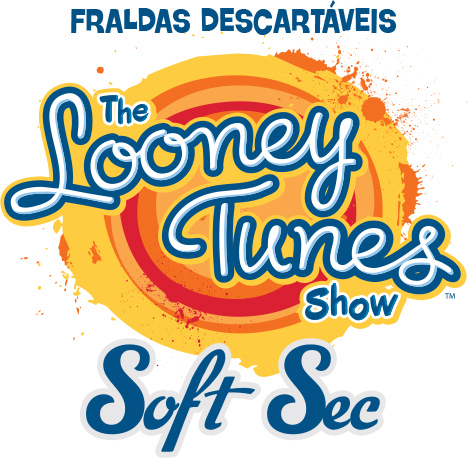Logo 'Fraldas Descartáveis The Looney Tunes Show Soft Sec'