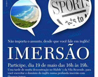 Newsletter Self Idiomas – Imersão