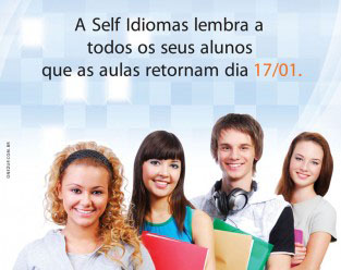 Newsletter Self Idiomas – Volta às Aulas